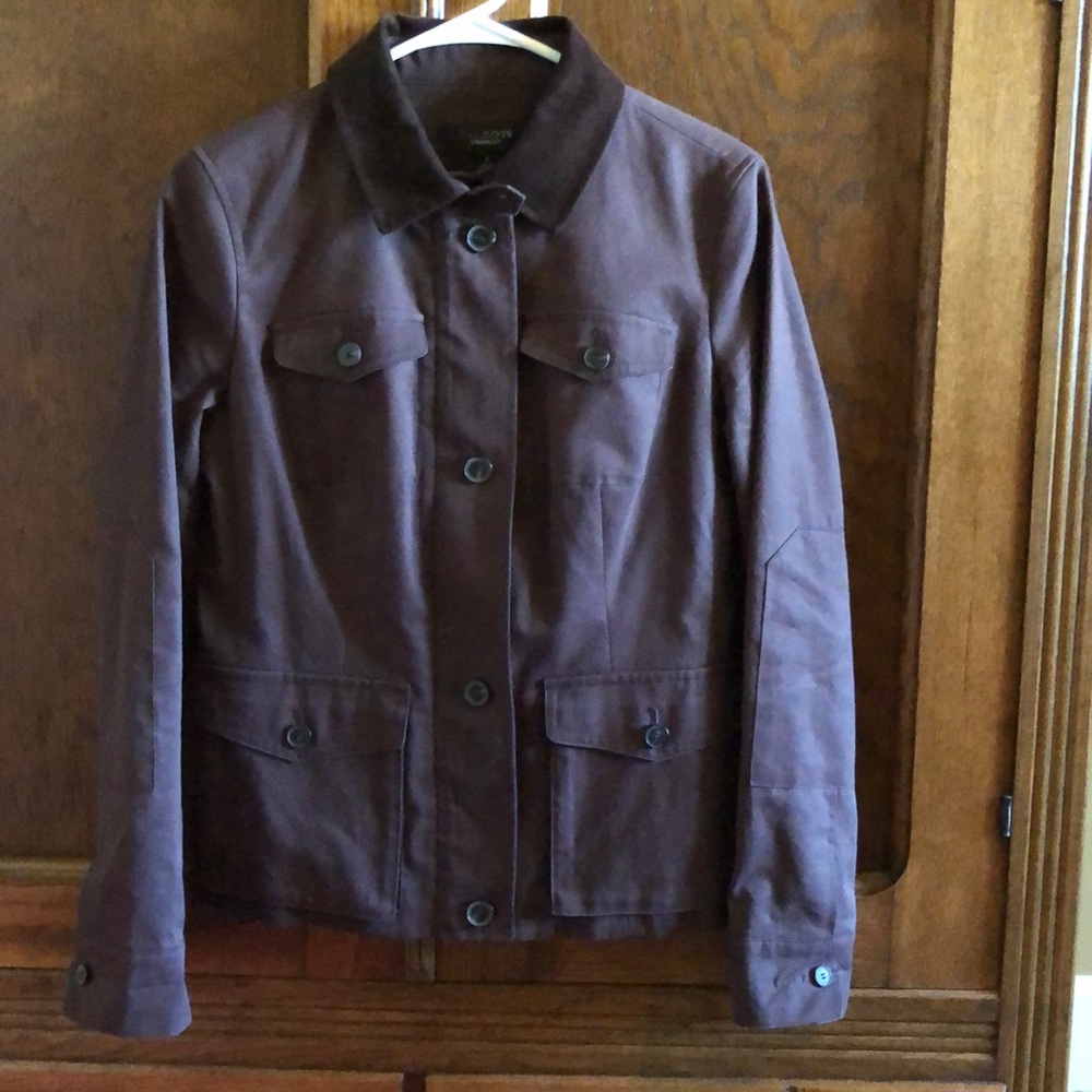 Chocolate brown utility jacket